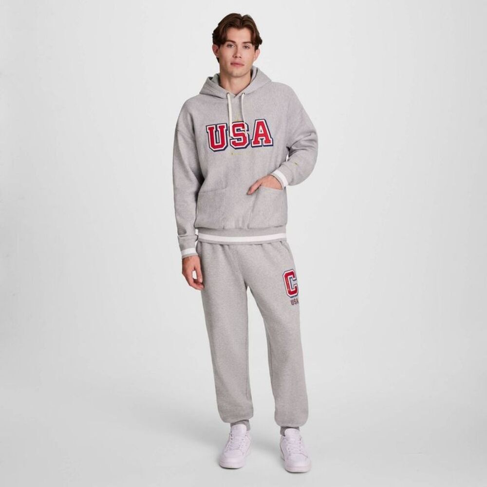 Champion Adult Fleece Hooded Pullover Sweatshirt - Gray M